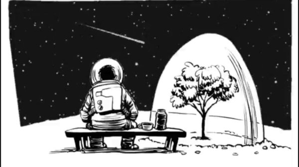 Космонавт иллюстрация