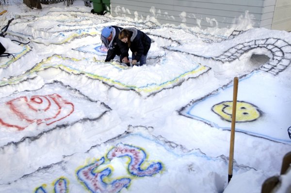 Лабиринт из снега