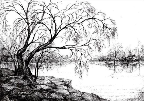 Пейзаж в графике