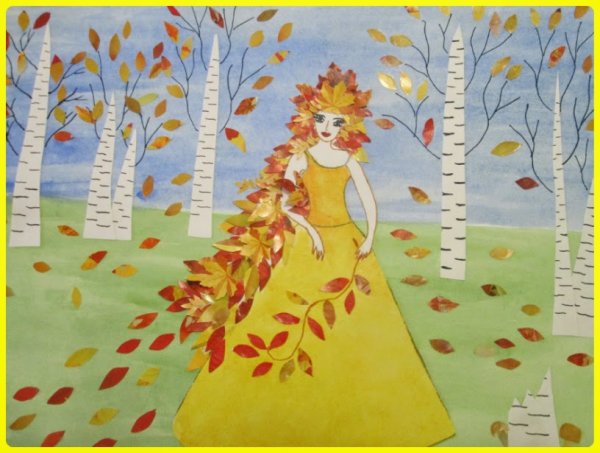 Девушка осень 2 класс