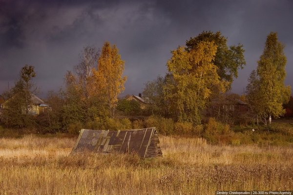 Дождливая осень в деревне