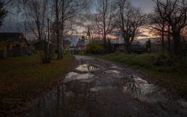 Поздняя осень в городе