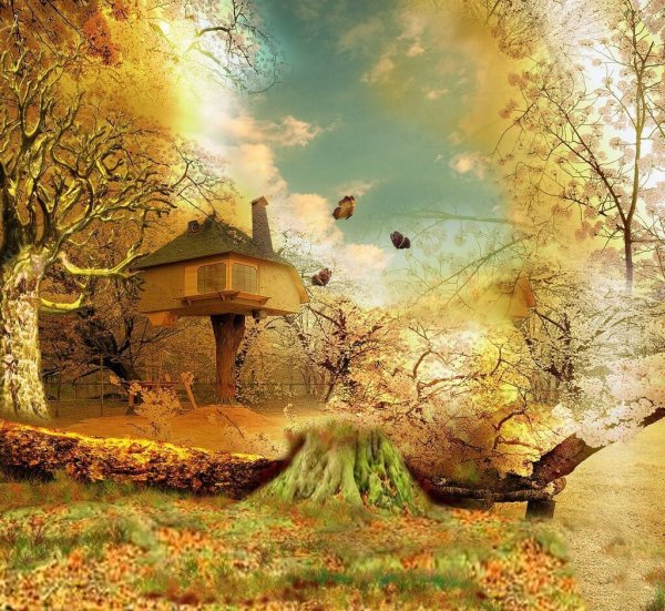 Сказочный осенний лес