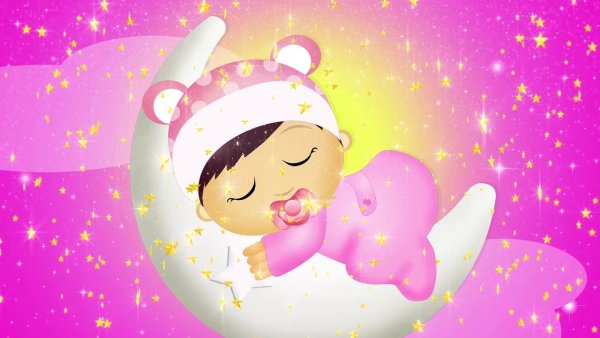 Девочка спит на Луне