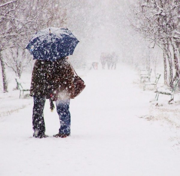 Снегопад двое