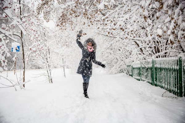 Фотосессия первый снег