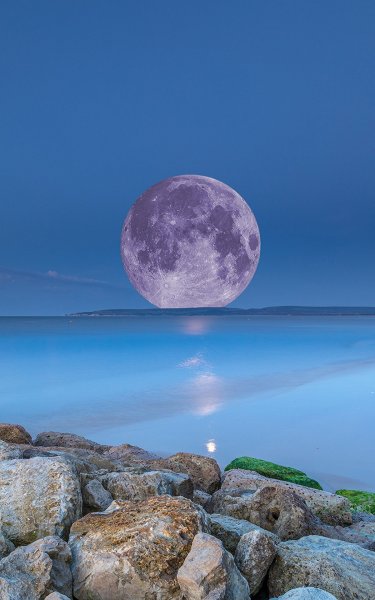 Луна в ночном небе