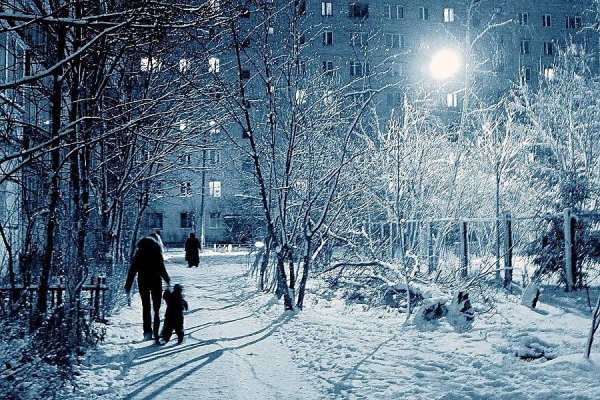 Прогулка зимним вечером
