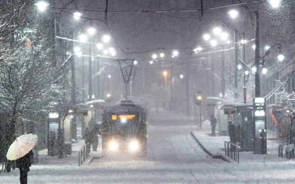 Метель в городе