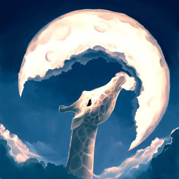 Сказочное изменение облика Луны