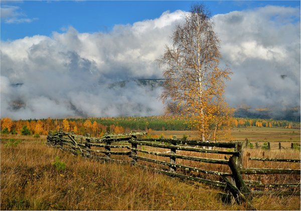 Деревня осенью