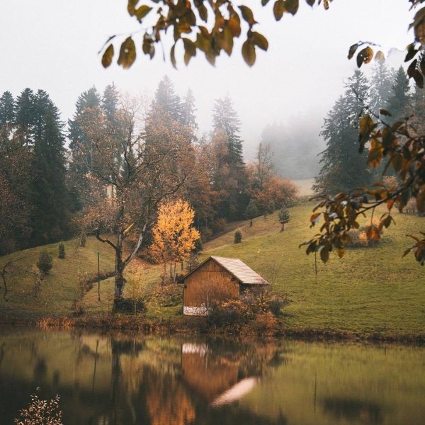 Осенняя деревня
