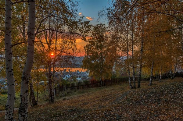 Поздняя осень в деревне