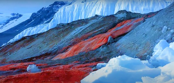 Долина Мак Мердо Кровавый водопад