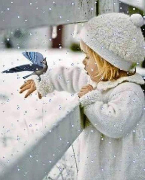 Доброе зимнее утро с детьми