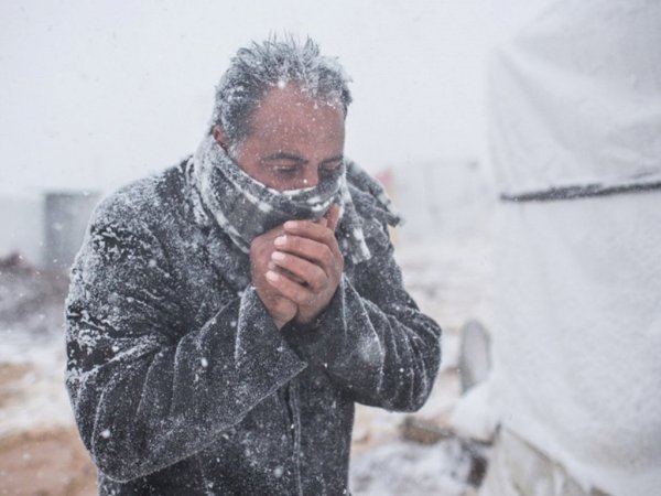 Человек на холоде