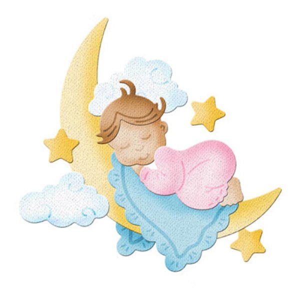 Ангелочек спит на облаке