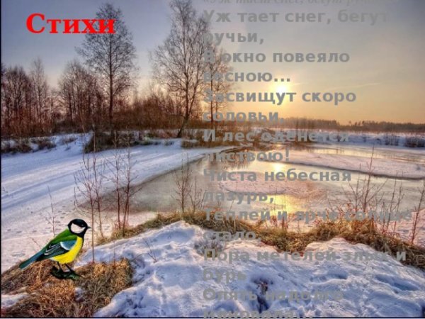 Снег скоро растает