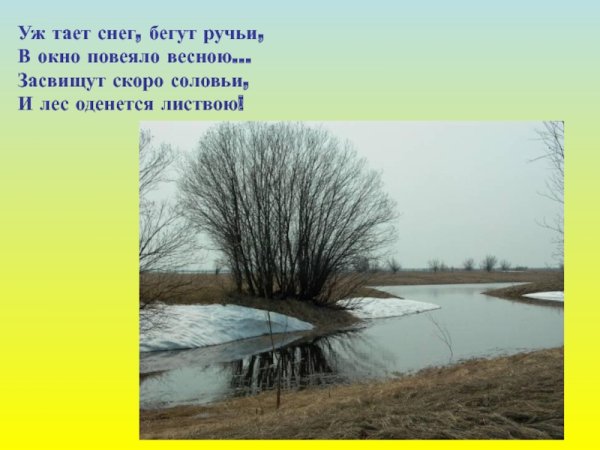 Весна уж тает снег