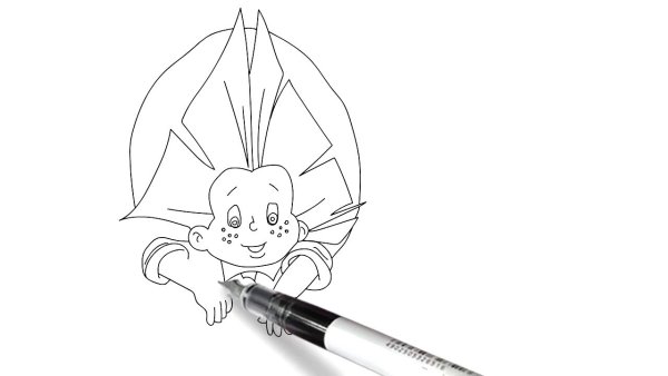 Незнайка карандашом