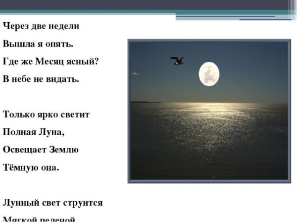 Стихи про луну