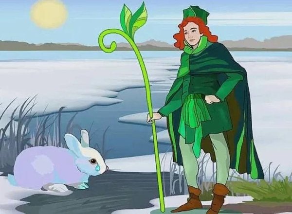 Снег и заяц бурятская сказка