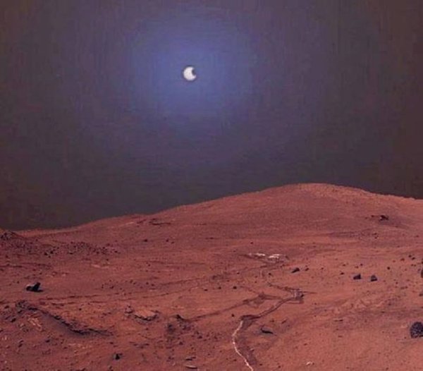 Марс с земли