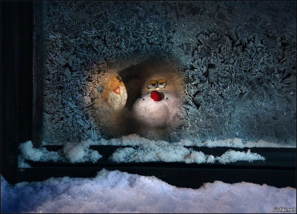 Спокойной ночи снег за окном