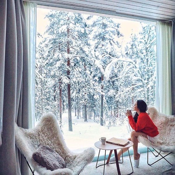 Утро за окном зима