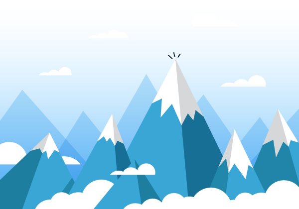 Гора Эверест вектор