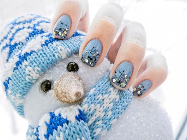 Ногти зима