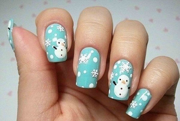 Ногти на новый год для детей 14 лет