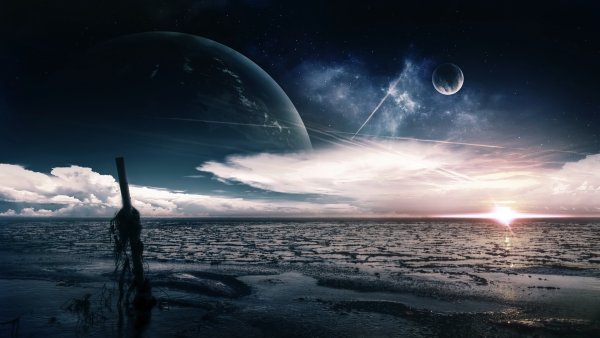 Космические пейзажи на земле