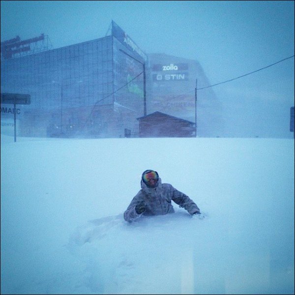 Снегопад в Комсомольске на Амуре 02.12.2014