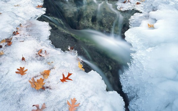 Река подо льдом