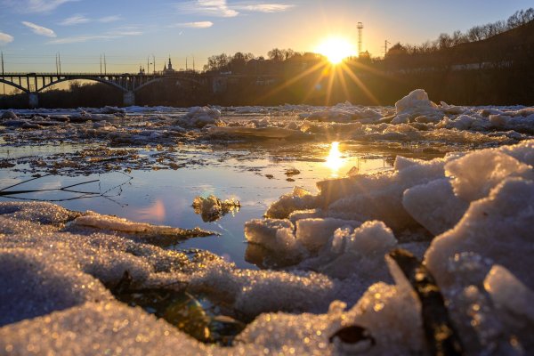 Весенний ледоход на реке