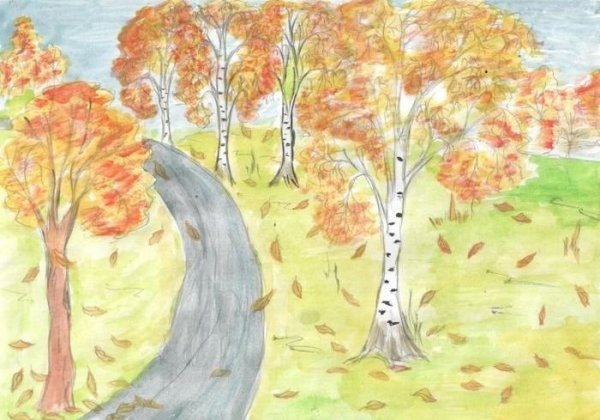 Иван Алексеевич Бунин листопад рисунок