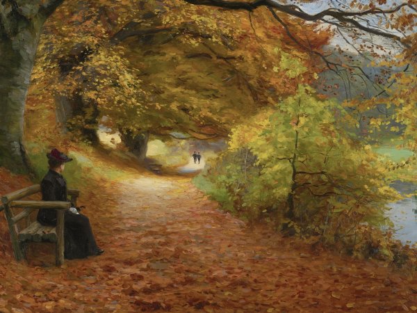Ганс Андерсен Брендекильде. Осенняя аллея.