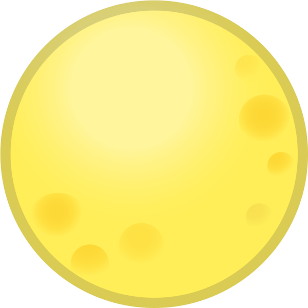 Круглая желтая Луна