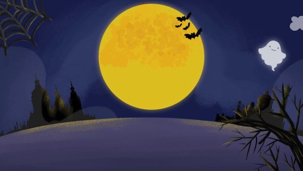 Луна Хэллоуин