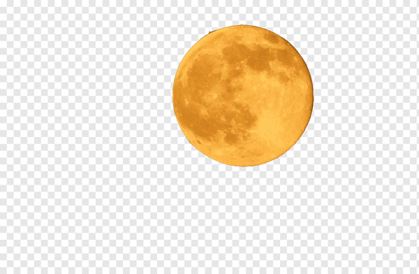 Круглая желтая Луна