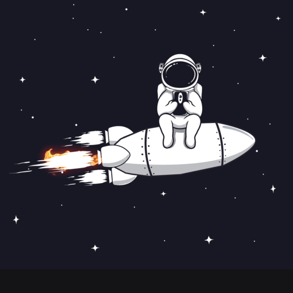 Астронавт с ракетой