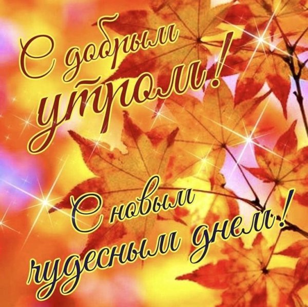 Сдобрым осеннним утрос.