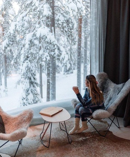 Зима за окном