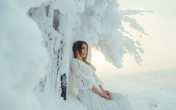 Фотосессия на снегу