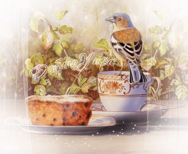 Винтажные открытки с добрым утром