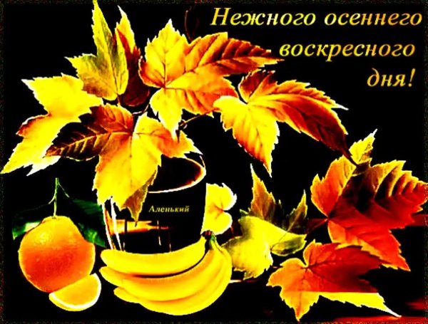 С добрым осенним утром воскресенья