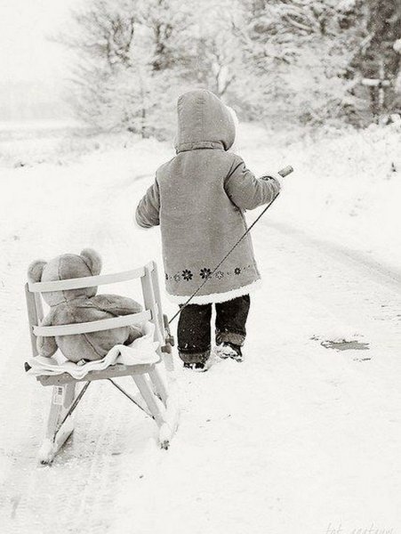 Детство зимой