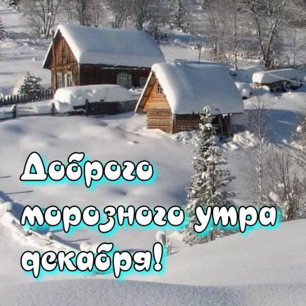 С добрым морозным утром