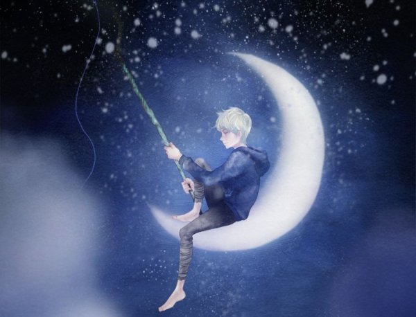 С месяцем мальчика